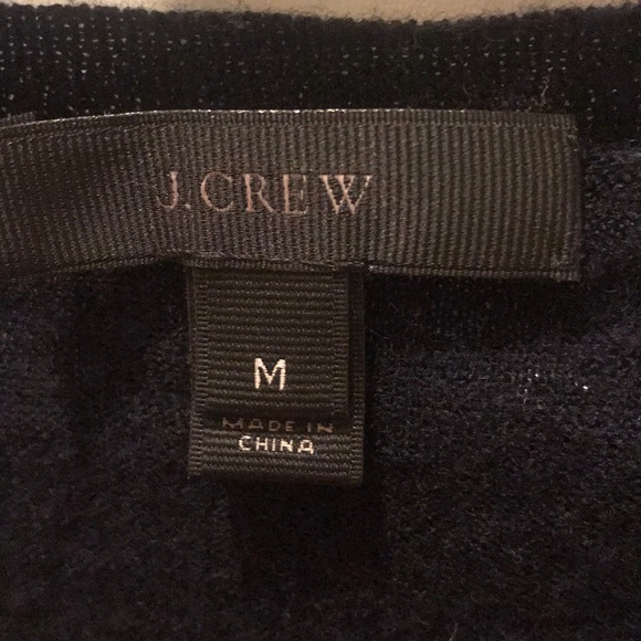 JCrew merino wool sweater with contrast piping - - Picture 2 of 3